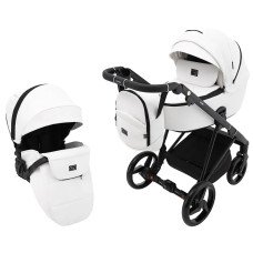 Коляска 2 в 1 Adamex Blanc Eco SA-1 белый