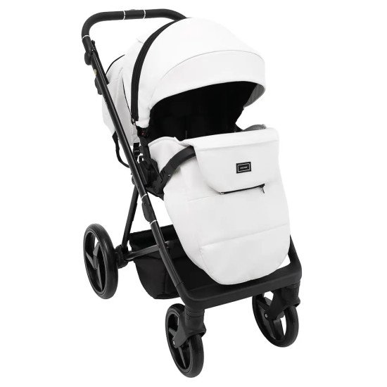 Коляска универсальная 2 в 1 Adamex Blanc Eco SA-1 белый
