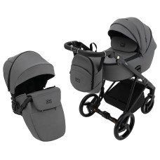 Коляска 2 в 1 Adamex Blanc Eco SA-4 темно-серый