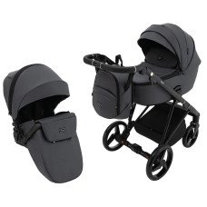 Коляска 2 в 1 Adamex Blanc Eco SA-5 графит