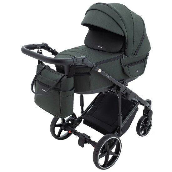 Коляска 2 в 1 Adamex Ziko Lux TK-50 тёмно-зелёный