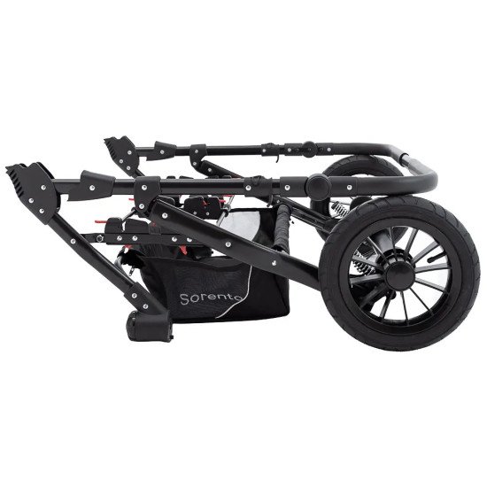 Коляска 2 в 1 для двойни Bair Sorento DUO BS-03 слоновая кость / капучино