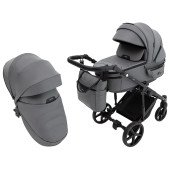 Коляска 2 в 1 Adamex Zico Eco Sa-4 тёмно-серый