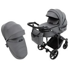 Коляска 2 в 1 Adamex Zico Eco Sa-4 тёмно-серый