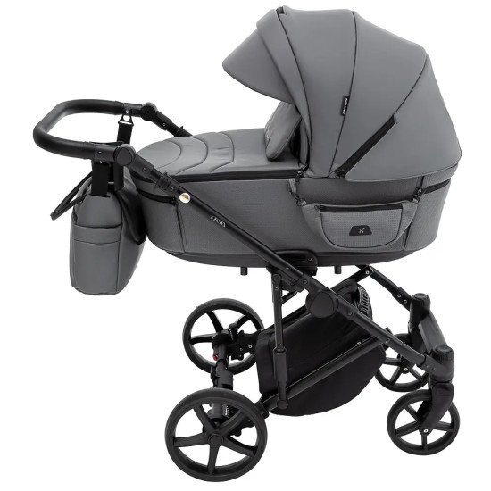 Коляска 2 в 1 Adamex Zico Eco Sa-4 тёмно-серый