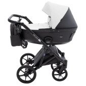 Коляска 2 в 1 Bair Kiwi Plus ECO BKP-51/15 белый / черный