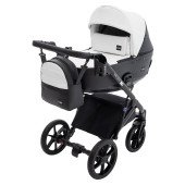 Коляска 2 в 1 Bair Kiwi Plus ECO BKP-51/15 белый / черный