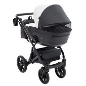 Коляска 2 в 1 Bair Kiwi Plus ECO BKP-51/15 белый / черный