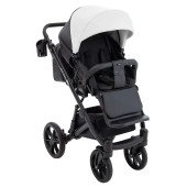 Коляска 2 в 1 Bair Kiwi Plus ECO BKP-51/15 белый / черный
