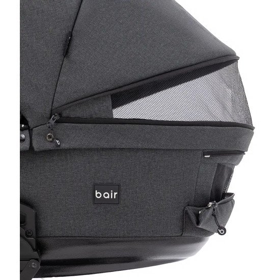 Коляска 2 в 1 Bair Kiwi Plus Soft BKP-219 графіт