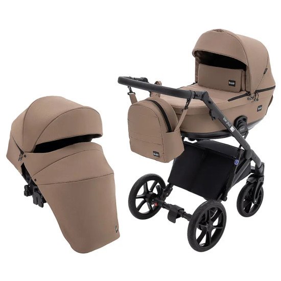 Коляска 2 в 1 Bair Kiwi Plus Soft BKP-857 темный капучино Коляска 2 в 1 Bair Kiwi Plus Soft BKP-857 темный капучино