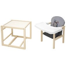 Стільчик-трансформер Babyroom Пеппі-260 слонова кістка сірий / графіт (сова) Стільчик-трансформер Babyroom Пеппі-260 слонова кістка сірий / графіт (сова)