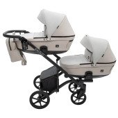 Коляска 2 в 1 для двійні Bair Kiwi DUO ECO BKD-32/33 бежевий / капучино Коляска 2 в 1 для двійні Bair Kiwi DUO ECO BKD-32/33 бежевий / капучино