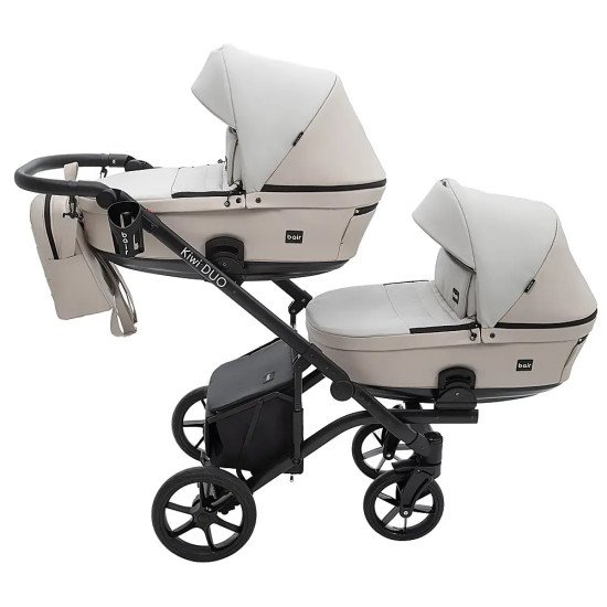 Коляска 2 в 1 для двійні Bair Kiwi DUO ECO BKD-32/33 бежевий / капучино Коляска 2 в 1 для двійні Bair Kiwi DUO ECO BKD-32/33 бежевий / капучино