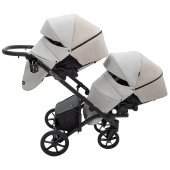 Коляска 2 в 1 для двійні Bair Kiwi DUO ECO BKD-32/33 бежевий / капучино Коляска 2 в 1 для двійні Bair Kiwi DUO ECO BKD-32/33 бежевий / капучино