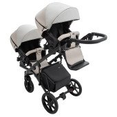 Коляска 2 в 1 для двійні Bair Kiwi DUO ECO BKD-32/33 бежевий / капучино Коляска 2 в 1 для двійні Bair Kiwi DUO ECO BKD-32/33 бежевий / капучино