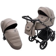 Коляска 2 в 1 Adamex Locco Eco SA-9 темный капучино