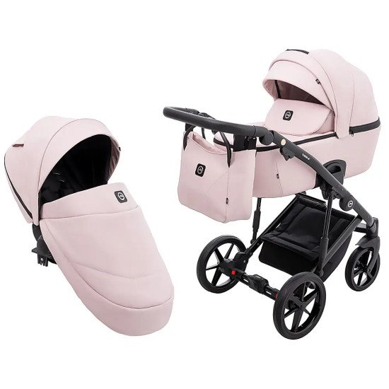 Коляска 2 в 1 Adamex Mobi Air Thermo New ECO SA-15 рожевий пудра Коляска 2 в 1 Adamex Mobi Air Thermo New ECO SA-15 рожевий пудра