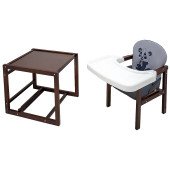 Стульчик-трансформер Babyroom Пеппи тонированный серый / графит (панда) Стульчик-трансформер Babyroom Пеппи тонированный серый / графит (панда)