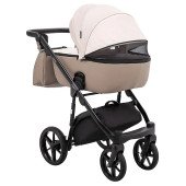 Коляска универсальная 2 в 1 Adamex Nola PS-160 бежевый / капучино