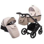 Коляска универсальная 2 в 1 Adamex Nola PS-160 бежевый / капучино