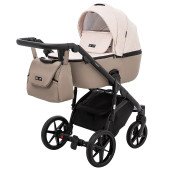 Коляска универсальная 2 в 1 Adamex Nola PS-160 бежевый / капучино