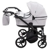 Коляска 2 в 1 для двійні Adamex Leo Duo Tip TK-1 світло-сірий Коляска 2 в 1 для двійні Adamex Leo Duo Tip TK-1 світло-сірий