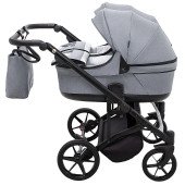 Коляска 2 в 1 для двійні Adamex Leo Duo Tip TК-60 темно-сірий Коляска 2 в 1 для двійні Adamex Leo Duo Tip TК-60 темно-сірий