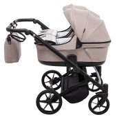 Коляска 2 в 1 для двойни Adamex Leo Duo Tip TK-72 капучино