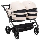 Коляска 2 в 1 для двійні Adamex Leo Duo Eco SA-7 лате