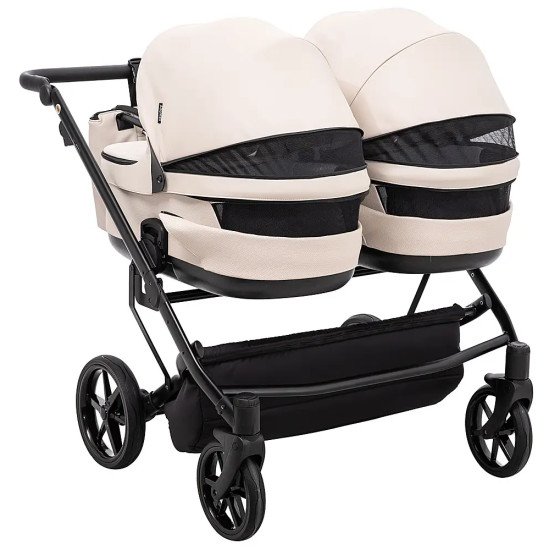 Коляска 2 в 1 для двійні Adamex Leo Duo Eco SA-7 лате