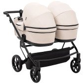 Коляска 2 в 1 для двійні Adamex Leo Duo Eco SA-7 лате