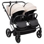 Коляска 2 в 1 для двійні Adamex Leo Duo Eco SA-7 лате