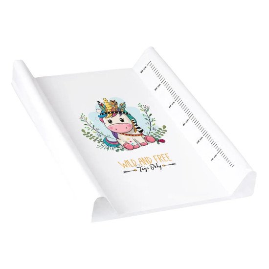 Повивальна дошка жорстка Tega WILD & FREE Changing Pad UNICORN DZ-009-103-JEDNOROŻEC white (білий)