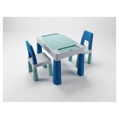 Комплект стол и 2 стула Tega Multifun 1+2 TI-011-173 turquoise / navy / grey (бирюзовый / синий / серый) Комплект стол и 2 стула Tega Multifun 1+2 TI-011-173 turquoise / navy / grey (бирюзовый / синий / серый)