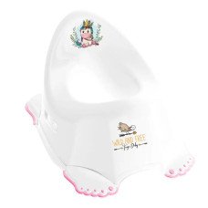 Горщик з антиковзаючим покриттям Tega WILD & FREE Anti-slip potty UNICORN DZ-001-103-JEDNOROŻEC-R white / pink (білий / рожевий)