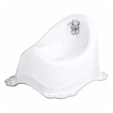 Горшок с антискользящим покрытием Maltex Bear Chamber pot with anti slip rubber 4064_60 white (белый)