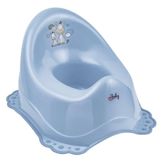 Горщик з антиковзаючим покриттям Maltex Zebra Chamber pot with anti slip rubber 6517_35 blue (блакитний) Горщик з антиковзаючим покриттям Maltex Zebra Chamber pot with anti slip rubber 6517_35 blue (блакитний)