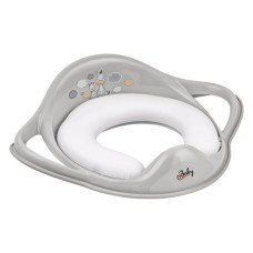 Накладка на унитаз мягкая Maltex Zebra Padded toilet trainer seat 6181_90 gray (серый)