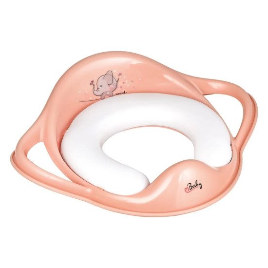 Накладка на унітаз м'яка Maltex Minimal Padded toilet trainer seat - Elephant 6130_41 pink (рожевий)