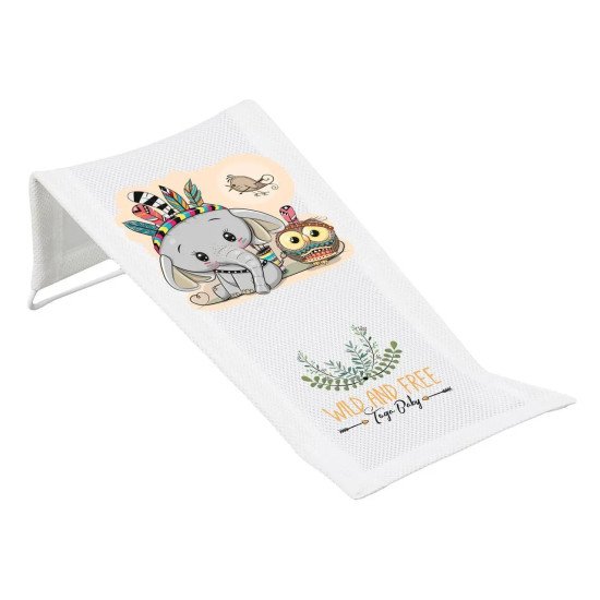 Горка для купания 3D мембрана Tega WILD & FREE Deckchair with sublimation LITTLE ELEPHANT DZ-026-103-SŁONIK white (белый)