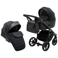 Коляска 2 в 1 Adamex Nola PS-1 чорний