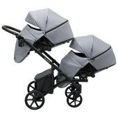 Коляска 2 в 1 для двійні Bair Kiwi DUO Soft BKP-218 сірий Коляска 2 в 1 для двійні Bair Kiwi DUO Soft BKP-218 сірий