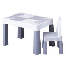 Комплект стіл та стілець Tega Multifun ECO set (table, 1 chair) MF-004-106 grey (сірий)