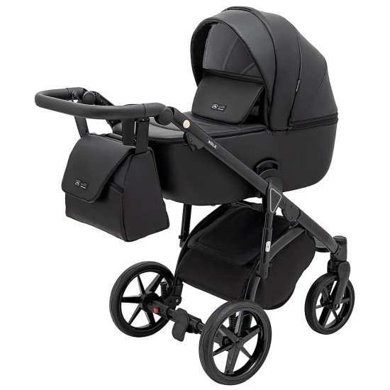 Коляска универсальная 2 в 1 Adamex Nola Eco SA-2 черный
