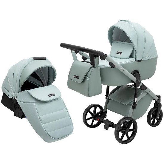 Коляска универсальная 2 в 1 Adamex Nola Natura 8 mint