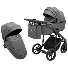 Коляска 2 в 1 Adamex Mobi Air Thermo New TIP TK-57 графит