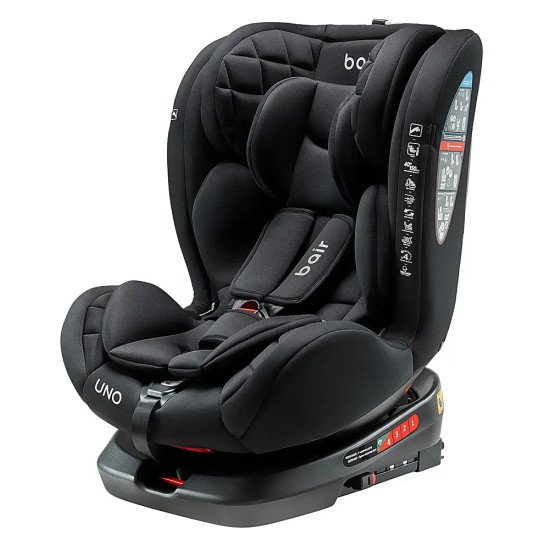 Автокресло Bair Uno 360 i-size Iso-fix TB-01 total black