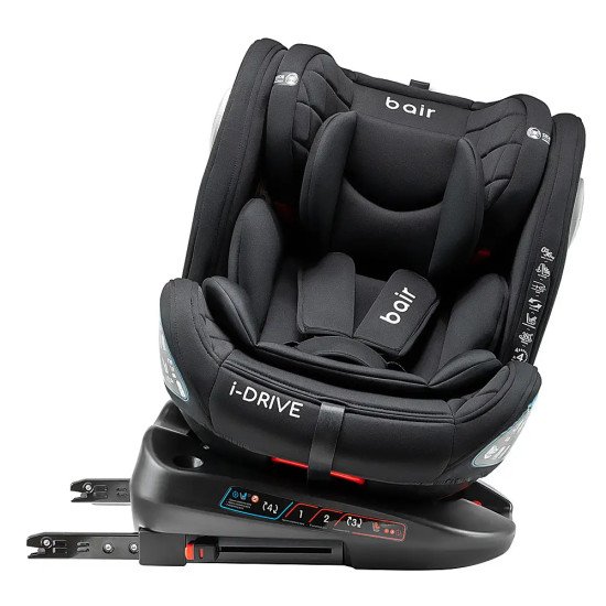Автокресло Bair i-Drive 360 Iso-fix TB-01 total black Автокресло Bair i-Drive 360 Iso-fix TB-01 total black
