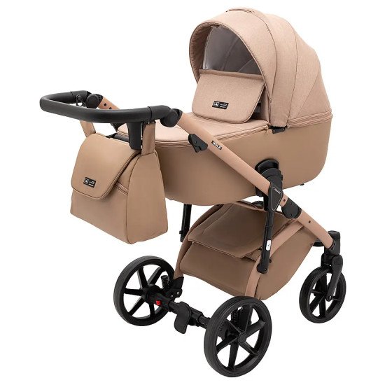 Коляска универсальная 2 в 1 Adamex Nola Natura 5 camel